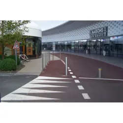 Potelet amovible clé pompier en inox Toscane - Tête bombée