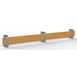 Protection en bois et acier pour zone de manutention