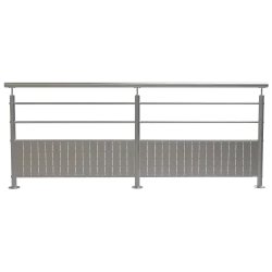 Barrière de protection de quai inox en kit