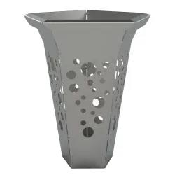 Poubelle en inox Polygone de ville