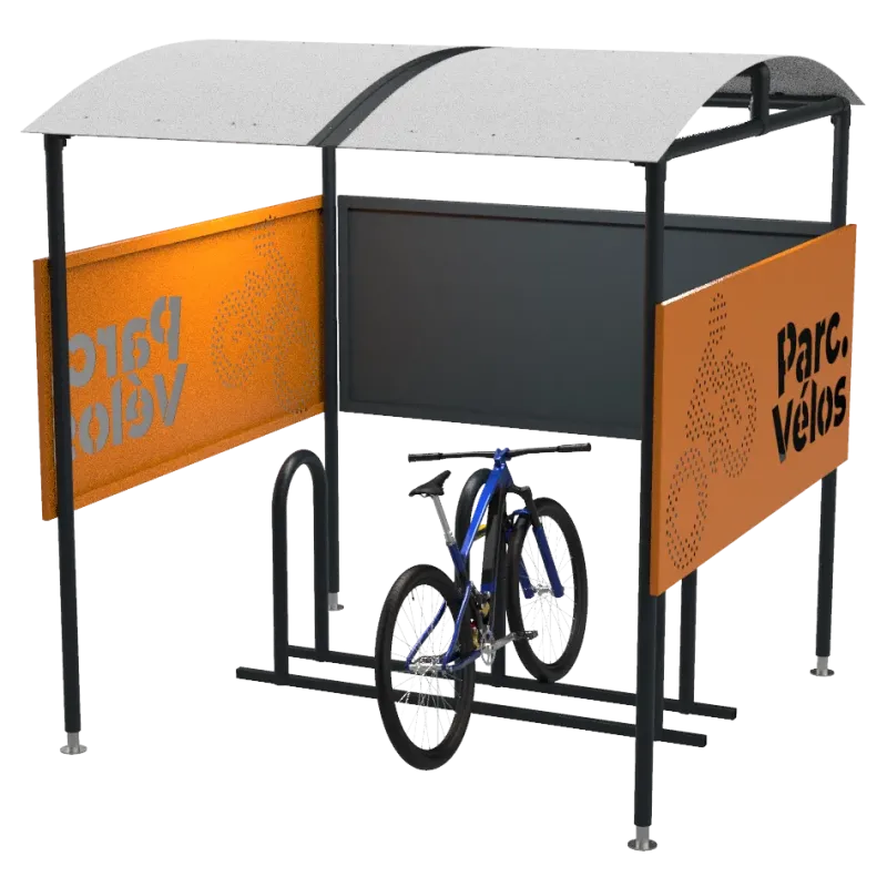 Abri ajouré Parkéo pour stationnement vélo