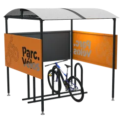 Abri ajouré Parkéo pour stationnement vélo