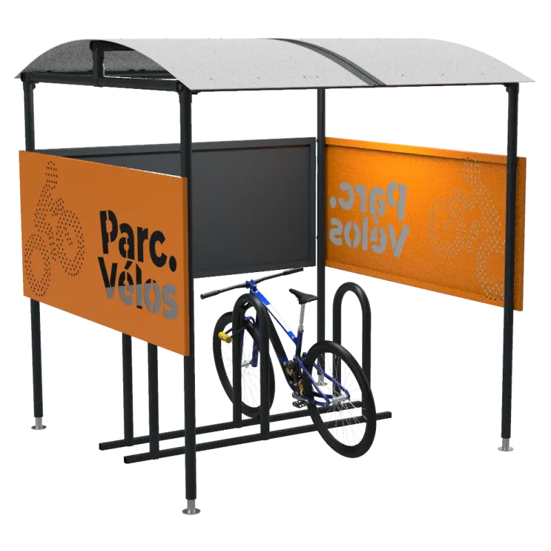 Abri ajouré Parkéo pour stationnement vélo