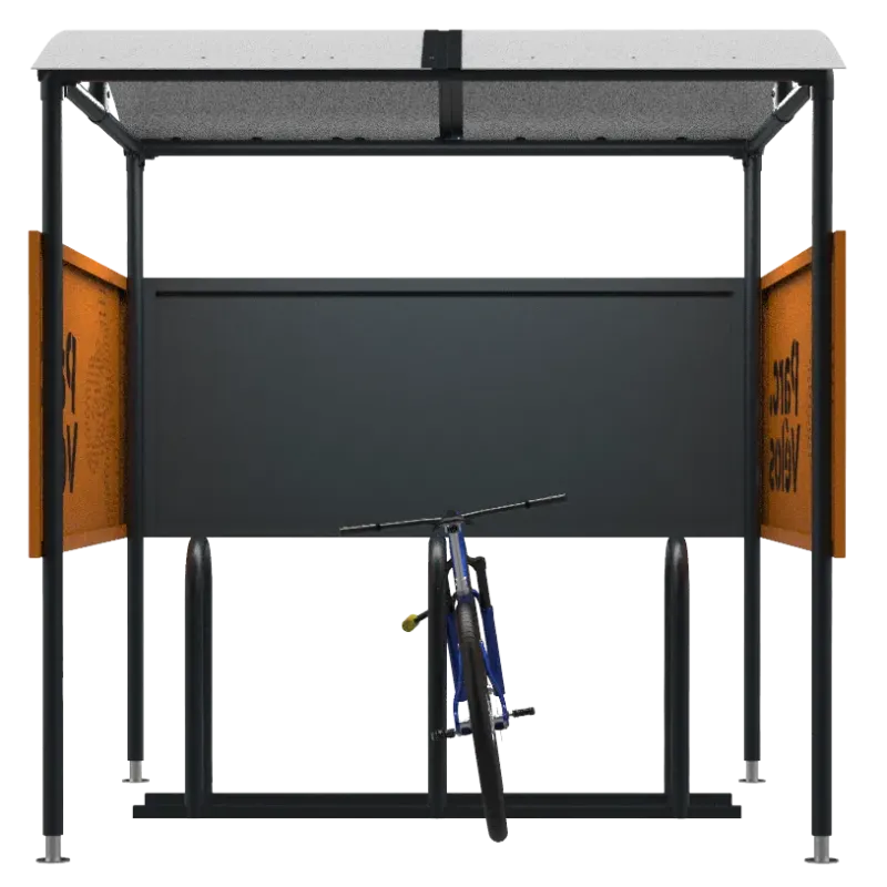 Abri ajouré Parkéo pour stationnement vélo