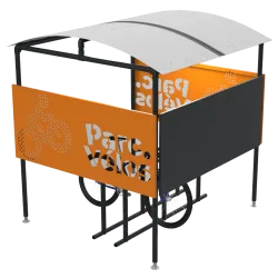 Abri ajouré Parkéo pour stationnement vélo