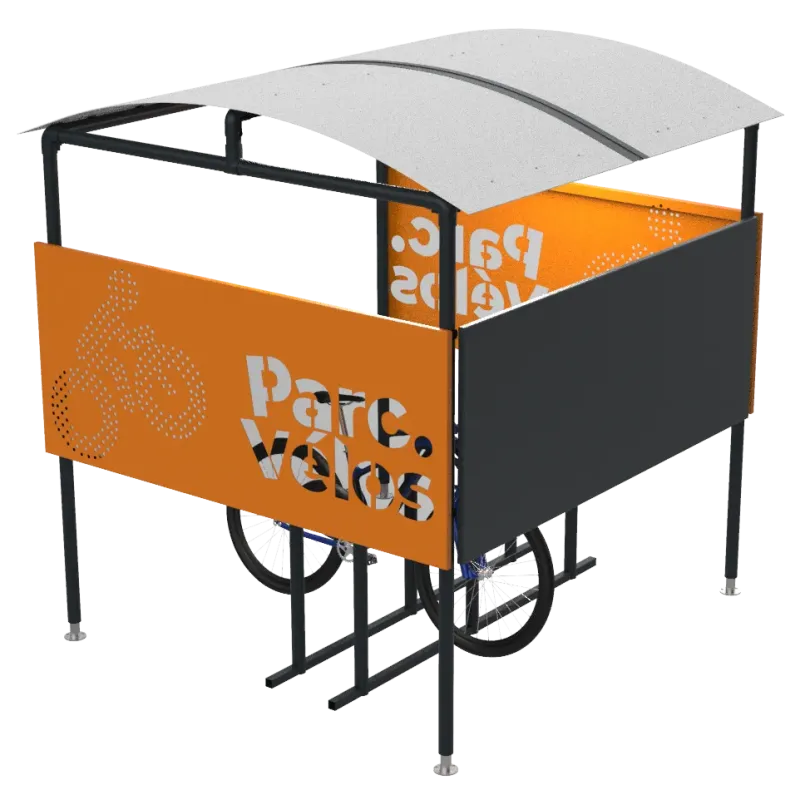 Abri ajouré Parkéo pour stationnement vélo