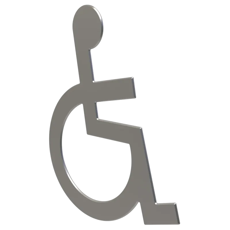 Plaque en inox de stationnement