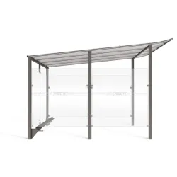 Bardages pour abri vélos extérieur modèle Modulo