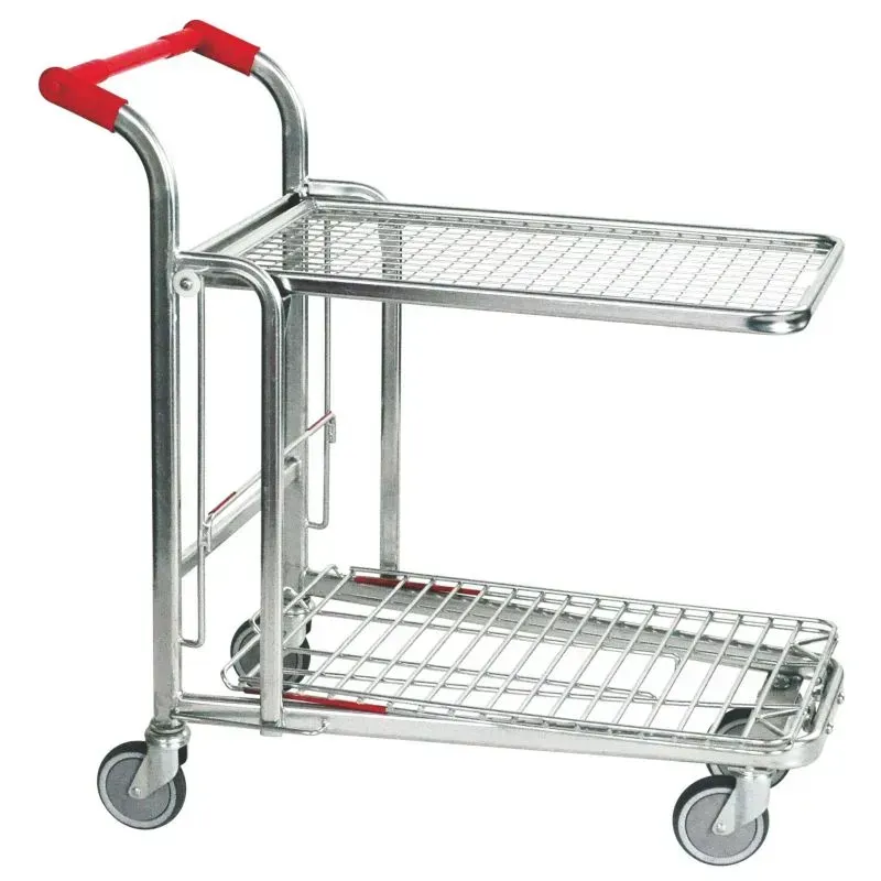 Chariot de préparation et de mise en rayon - Plateau escamotable