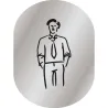 Plaque de signalisation homme et femme