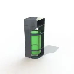 Poubelle d'extérieur en acier - Gap