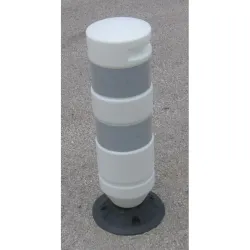 Balise J11 blanche 1/4 tour sur socle - Souple