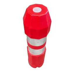 Balise type J rouge autorelevable - Accès pompiers & zone dangereuse