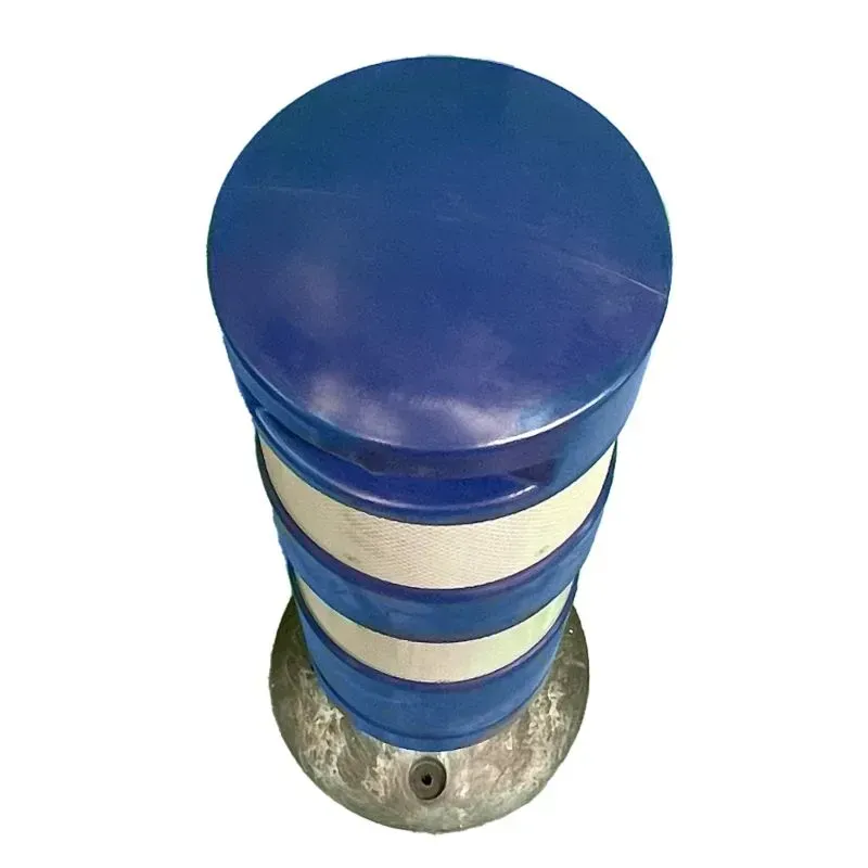 Balise type J bleu accès parking 1/4 tour sur socle - Souple