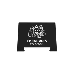 Plaque signalétique pour poubelle de tri sélectif Alitri