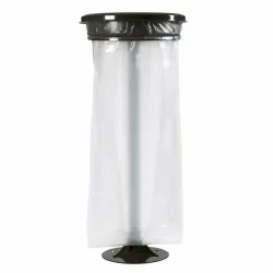 Support sac poubelle sur poteau - Ecollecto Collecmur