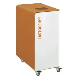 Poubelle de tri sélectif avec support de sac sur glissière - Cubatri