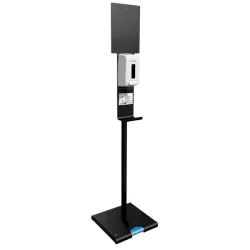 Distributeur de gel hydroalcoolique sur pied à pédale - Sanimains