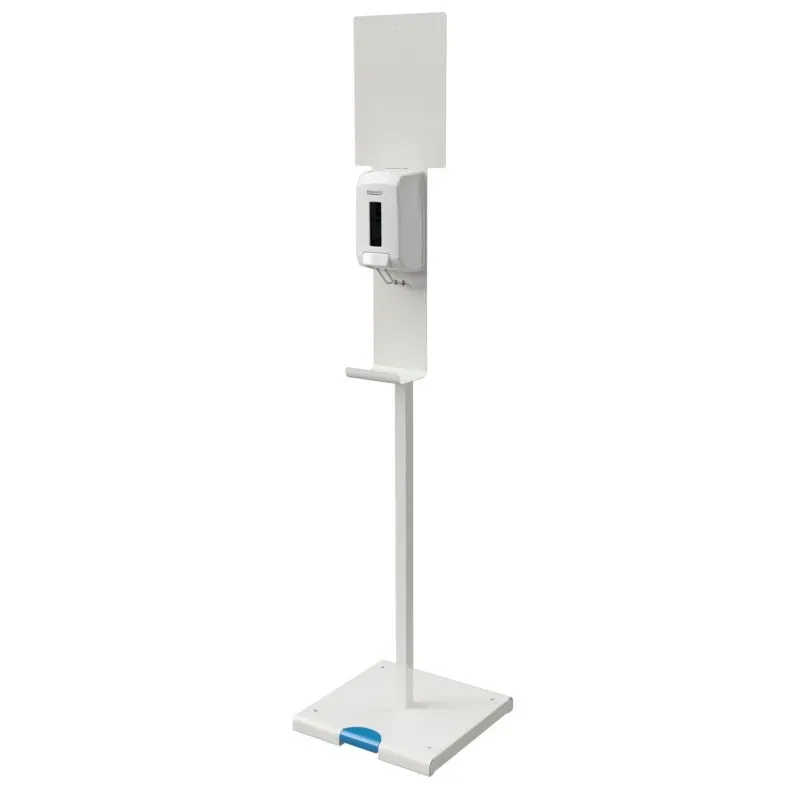 Distributeur de gel hydroalcoolique sur pied à pédale - Sanimains
