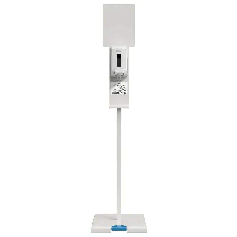 Distributeur de gel hydroalcoolique sur pied à pédale - Sanimains