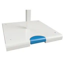 Distributeur de gel hydroalcoolique sur pied à pédale - Sanimains