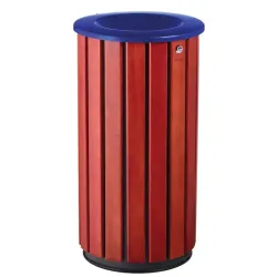 Poubelle extérieur en bois avec tête entonnoir - Zeno Bois Access