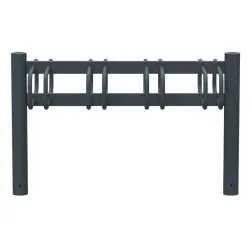 Support vélos 2 x 4 places avec tête bombée - Cyclo