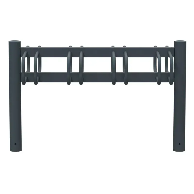 Support vélos 2 x 4 places avec tête bombée - Cyclo