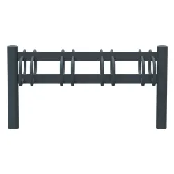 Support vélos 2 x 4 places avec tête bombée - Cyclo