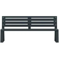 Banc public en métal - Ballade