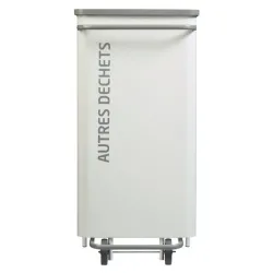 Poubelle de tri sélectif à roulettes HACCP Rossignol Nomade