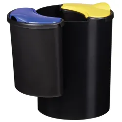 Poubelle de tri sélectif d'intérieur 3 bacs - Modultri