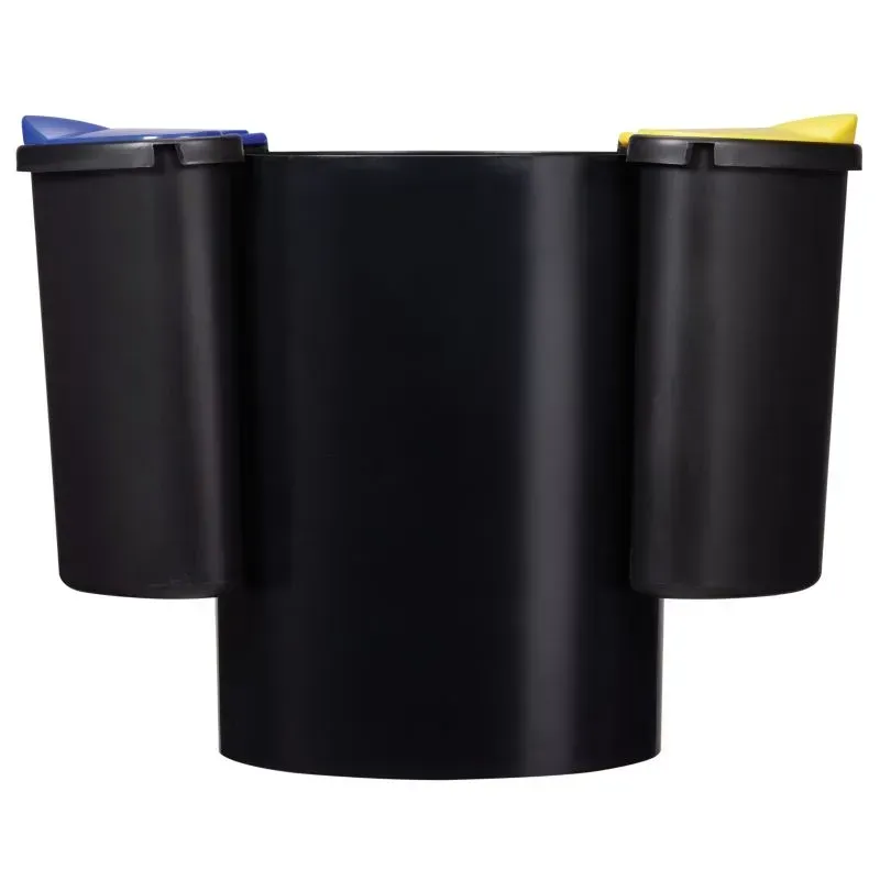 Poubelle de tri sélectif modulable 3 bacs Rossignol Modultri