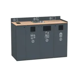 Meuble de tri et débarrasage pour restauration collective - Restotri