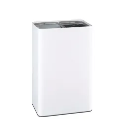 Poubelle de tri sélectif 2 bacs 40 litres Rossignol Venus