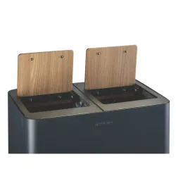 Poubelle de tri sélectif 2 bacs 40 litres Rossignol Venus Signature