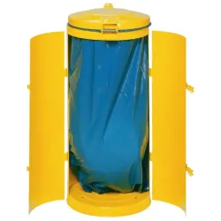 Poubelle de tri 150 litres ouverture facile 2 battants