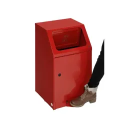 Poubelle multi-usages anti feu - A pedale