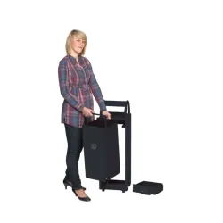 Cendrier poubelle avec chapeau à poser - Acier