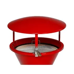 Toit amovible pour cendrier sablier