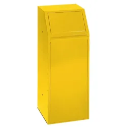 Poubelle de tri sélectif couleur avec trappe 68 litres