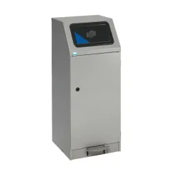 Poubelle de tri sélectif anti feu à pédale