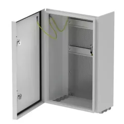 Coffret vide IP66 grand modèle + RAIL DIN + grille - COF-IPG1