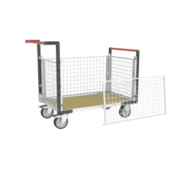 Chariot modulaire plateau bois grillagé - 500 kg - Fimm