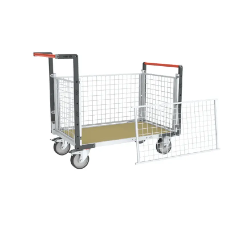 Chariot modulaire plateau bois grillagé - 500 kg - Fimm