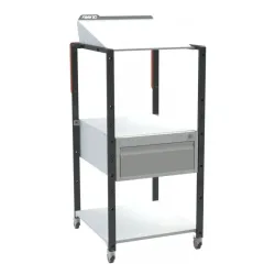 Pupitre atelier sur roulettes à plan inclinable + 1 tiroir - 150 kg