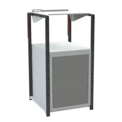 Pupitre d'atelier fixe à plan inclinable + 1 porte - 150 kg