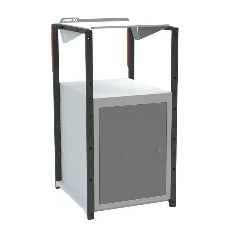 Pupitre d'atelier fixe à plan inclinable + 1 porte - 150 kg