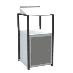 Pupitre d'atelier fixe à plan inclinable + 1 porte - 150 kg