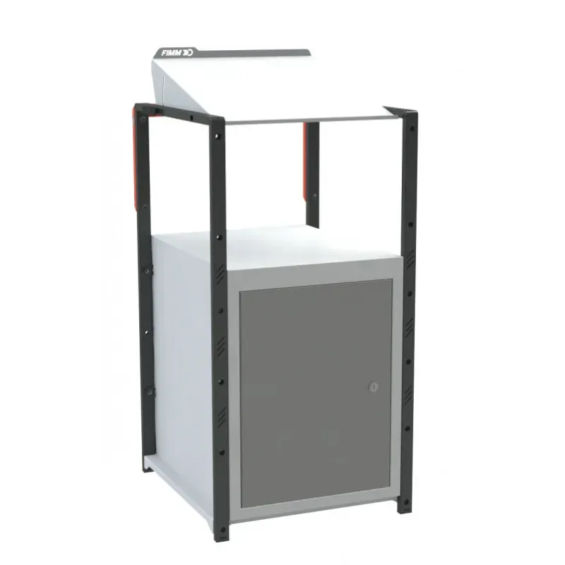 Pupitre d'atelier fixe à plan inclinable + 1 porte - 150 kg